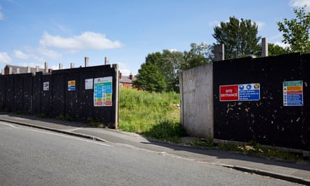 The site of the proposed Clifton Moor care home in Tyldesley, Greater Manchester.
