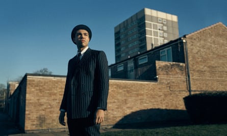 Levi Brown in a still from BBC series This Town.