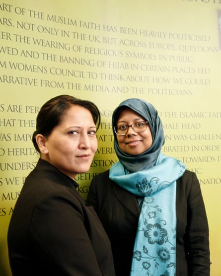 Bana Gora, right, chief executive of the Bradford Muslim Women’s Council and chair Selina Ullah.