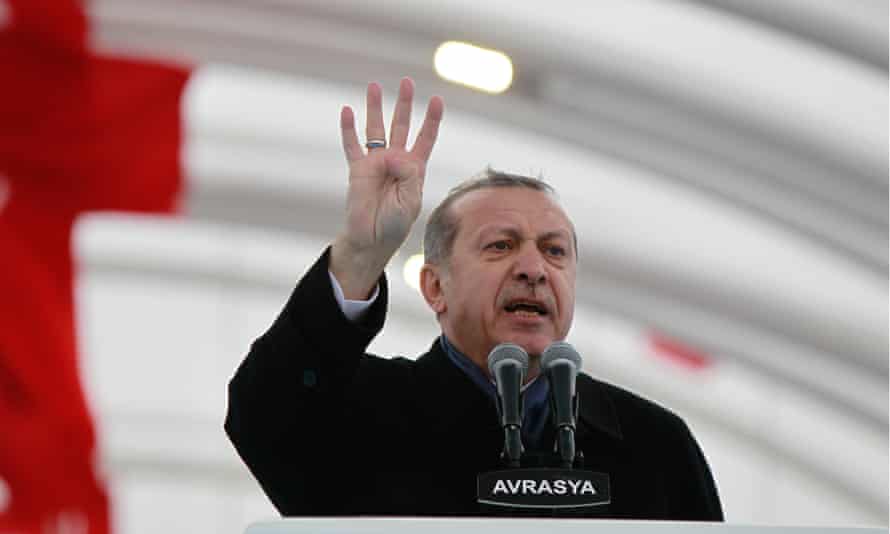 Turkey’s president Recep Tayyip Erdoğan.