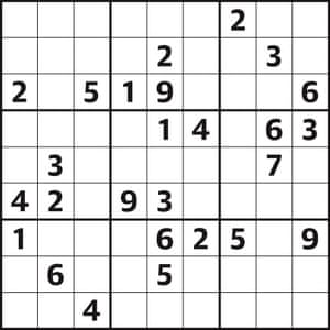 sudoku 4176 hard life and style the guardian
