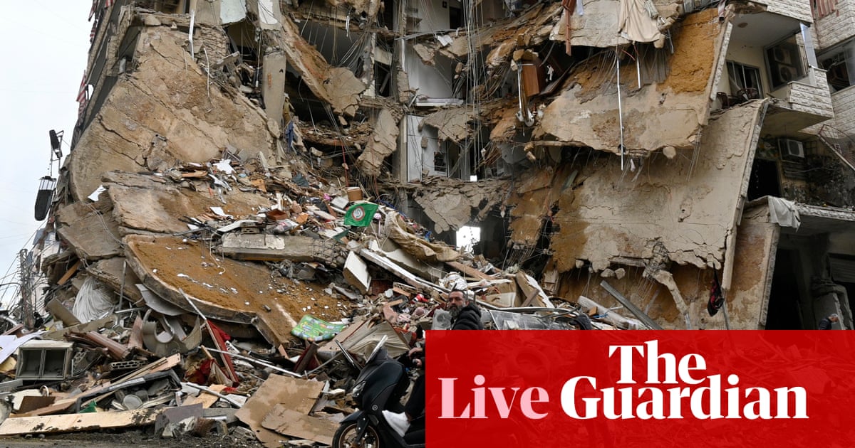 Middle East crisis live: Israel's security cabinet to meet over Lebanon ceasefire deal