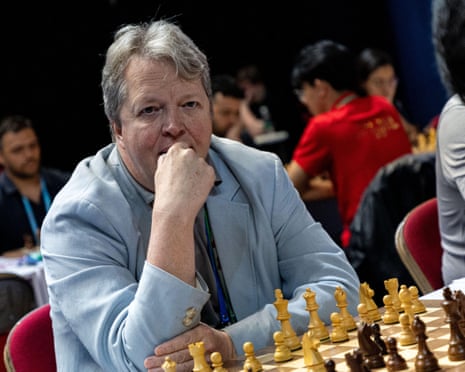Nigel Short, pictured during the 2026 Fide World Team Rapid and Blitz Chess Championship in Hong Kong.