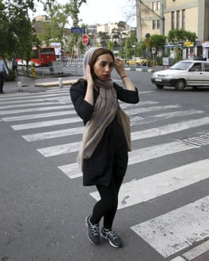 Iranian women are not afraid to not comply to hijab rules.