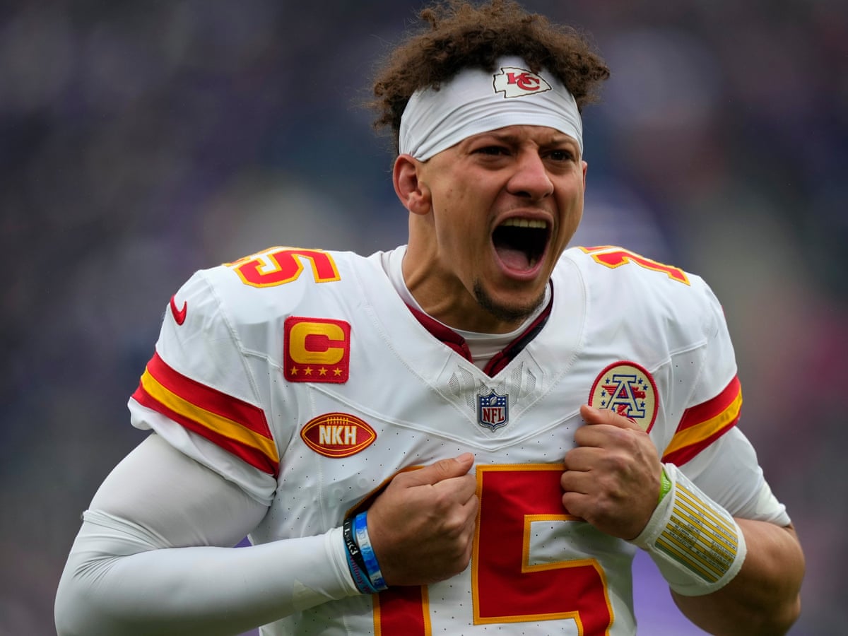 Patrick Mahomes shrugs off 'beer gut' barbs in quest for third Super Bowl | Super Bowl LVIII | The Guardian