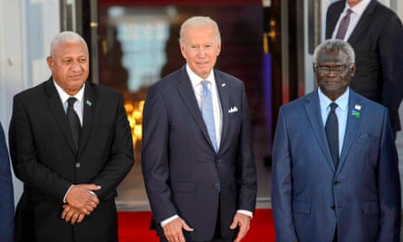 Fijian Prime Minister Frank Bainimarama, Joe Biden and Solomon Islands Prime Minister Manasseh Sogavare met in Washington this week for the historic US-Pacific Summit.