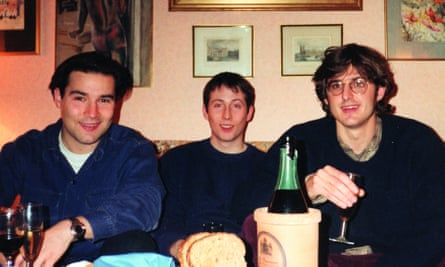 Buxton and Cornish with Louis Theroux on Christmas Eve 1995.