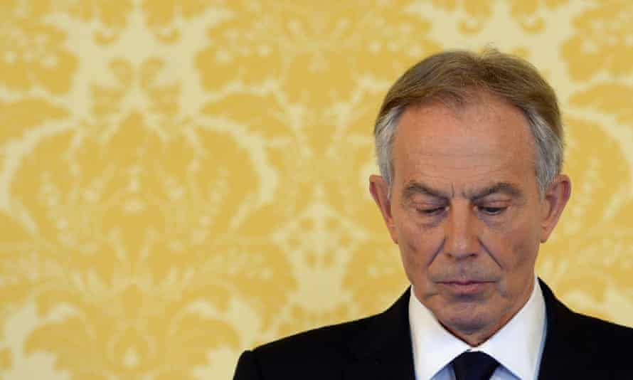 Tony Blair’s a press conference, responding to the Chilcot report on the Iraq war, July 2016.