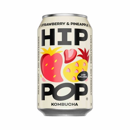Hip Pop Strawberry & Pineapple Kombucha
