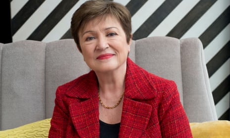 Kristalina Georgieva, Managing Director of the IMF, at Sea Containers Hotel, Upper Ground, London, on 22 February 2022.