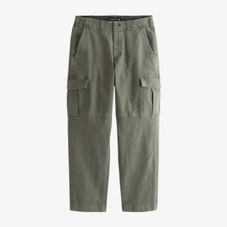 Pantalón cargo limpio y holgado de Abercrombie en color caqui.