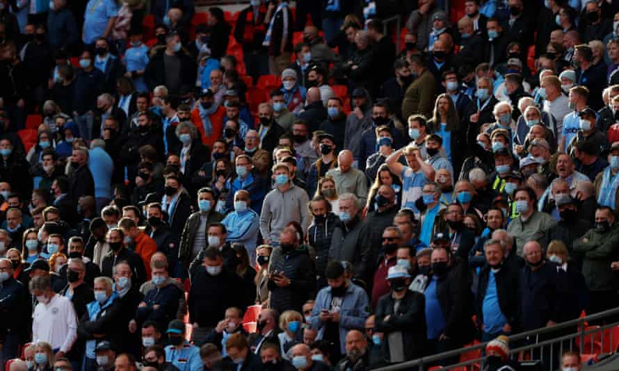 There were 2,000 Manchester City fans at Wembley to see their team.