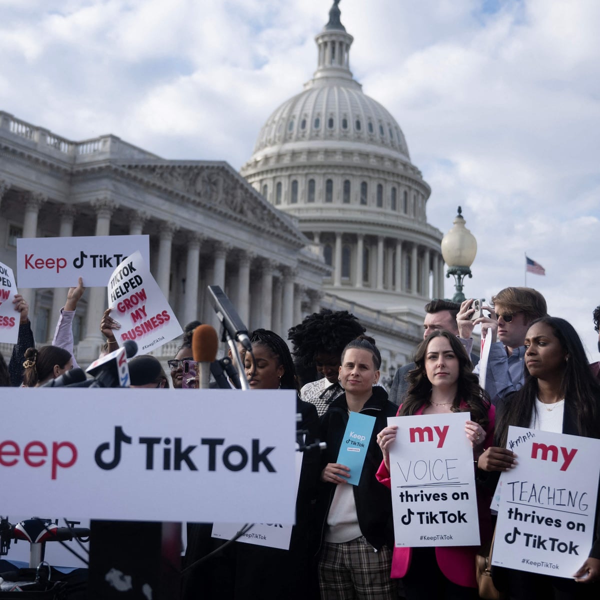 US moves forward plan to ban TikTok as AOC joins protests ...
