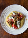 Yvonne Ruperti’s chicken souvlaki.