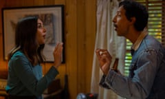 Back on the prowl … Alison Brie and Danny Pudi in Somebody I Used to Know.