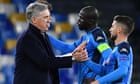 Carlo Ancelotti sacked by Napoli despite Champions League qualification