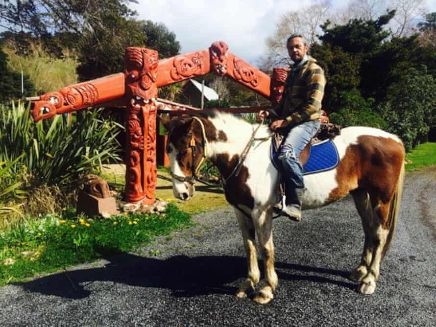 A Waiheke Horseworx tour, taking in the Piritahi Marae Maori community centre