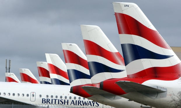 British Airways planes at Heathrow