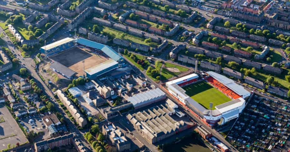 Dens Park and Tannadice in Dundee