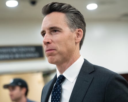 The Republican senator Josh Hawley