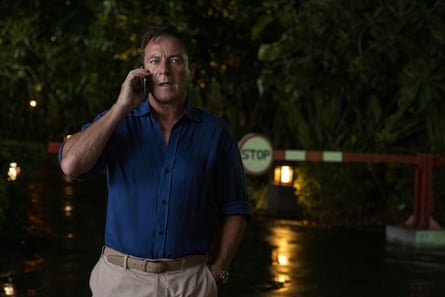 Isaacs in season three of The White Lotus.