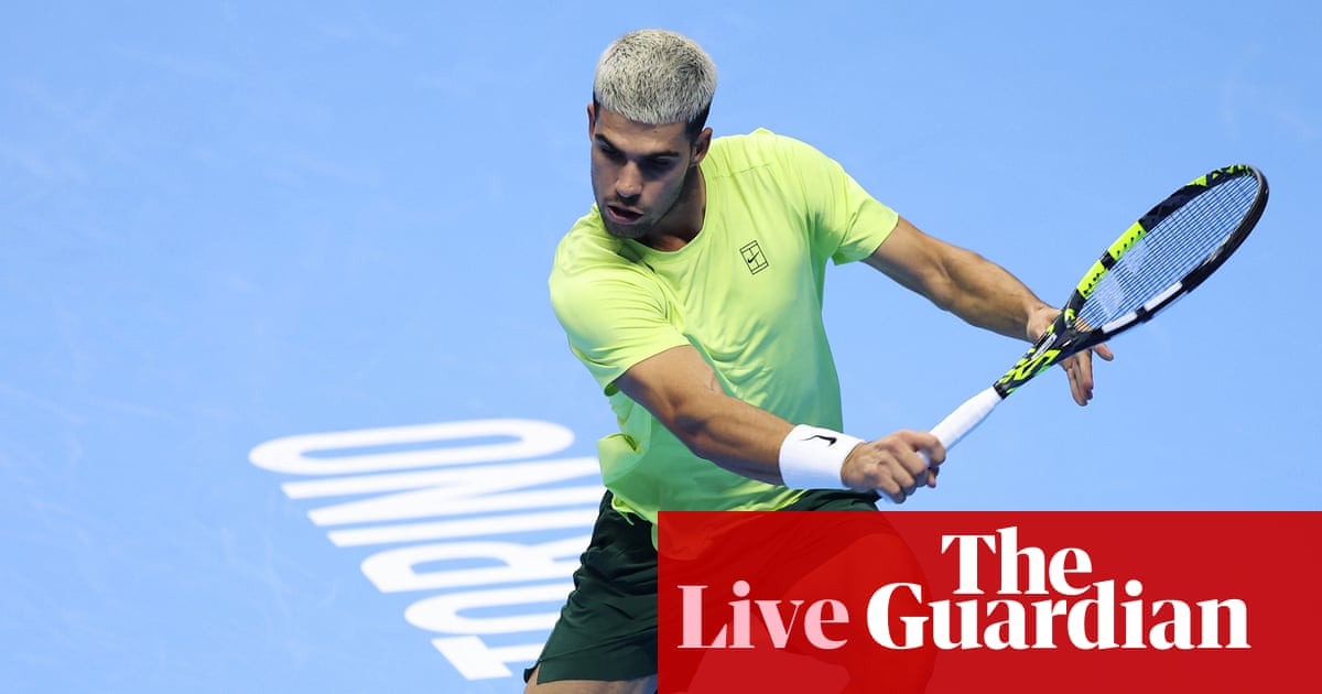 Carlos Alcaraz v Taylor Fritz: ATP Finals tennis – live