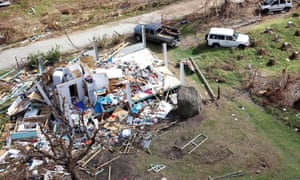 A house destroyed by Hurricane Irma in the British Virgin Islands.