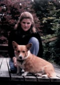 Anne Scott with her dog Cecily in 1984, at 22, when she was living at home with her parents and was in and out of psychiatric institutions.