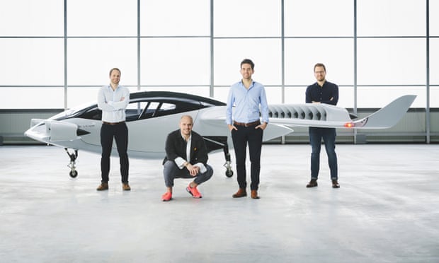 Lilium’s founders, left to right, Sebastian Born, Patrick Nathen, Daniel Wiegand and Matthias Meiner