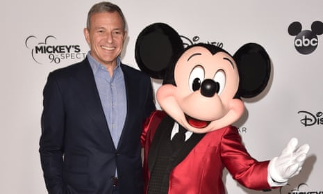 Bob Iger and Mickey Mouse attend Mickey's 90th Spectacular at The Shrine Auditorium