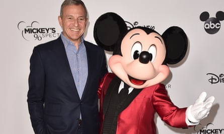 Disney CEO Bob Iger at Mickey Mouse’s 90th anniversary celebration in Los Angeles in 2018.
