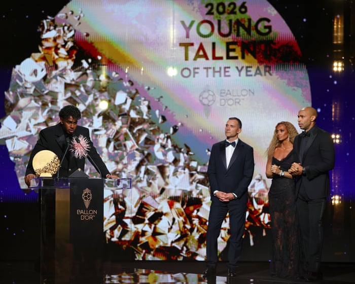 Ballon d’Or 2026: updates from London as Lamine Yamal wins men’s young talent award – live
