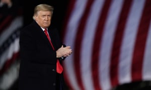 Donald Trump in Dalton, Georgia, on 4 January.