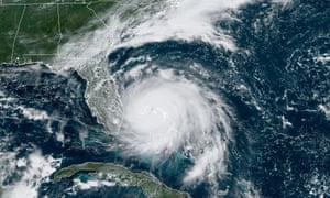 US-WEATHER-HURRICANE<br>This satellite image obtained from NOAA/RAMMB, shows Tropical Storm Dorian as it approaches the Bahamas at 15:30 UTC on September 2, 2019. - Hurricane Dorian battered the Bahamas with ferocious wind and rain on Sunday, the monstrous Category 5 storm wrecking towns and homes as it churned on an uncertain path toward the US coast where hundreds of thousands were ordered to evacuate. Packing sustained winds of 165 miles per hour (270 kph) with a towering 18 to 23 foot (5 to 7 metre) storm surge, Dorian crashed over the Abacos Islands, in the northwest Bahamas, as the strongest storm ever to hit the Caribbean chain. (Photo by NOAA / NOAA/RAMMB / AFP) / RESTRICTED TO EDITORIAL USE - MANDATORY CREDIT “AFP PHOTO / NOAA/RAMMB/HANDOUT” - NO MARKETING - NO ADVERTISING CAMPAIGNS - DISTRIBUTED AS A SERVICE TO CLIENTSNOAA/AFP/Getty Images