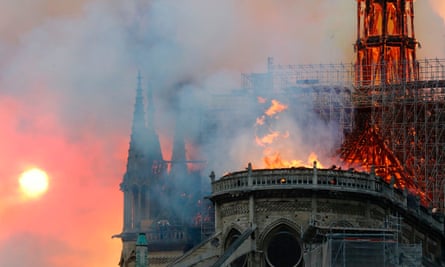 The Notre Dame fire on 15 April 2019