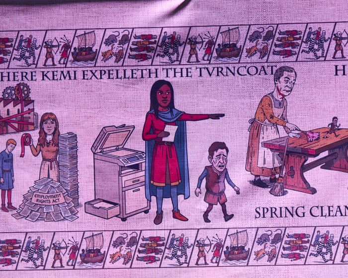 Tories delight as satirical tapestry pokes fun at ‘turncoat’ Robert Jenrick
