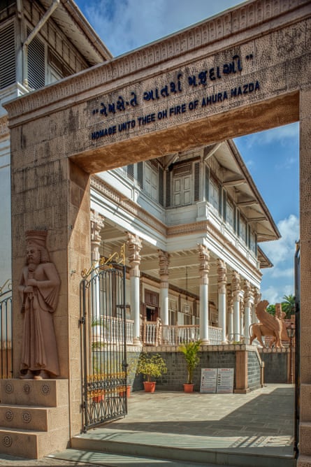 The Iranshah fire temple in Udvada, Gujarat.