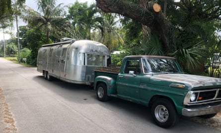 Old Airstream, as found by Nick, in Florida.