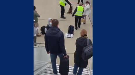 Ryanair passengers describe flight 'hijacking' and journalist arrest in Belarus – video