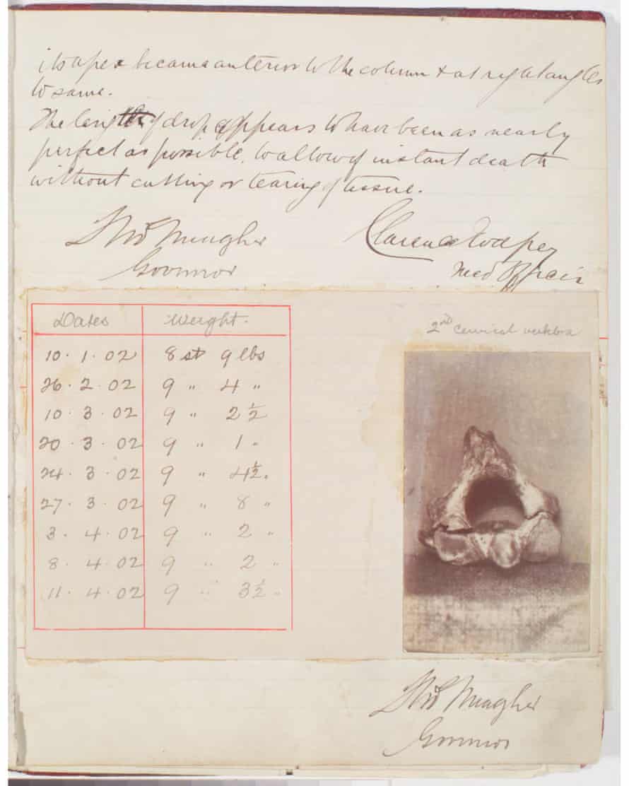A page from Particulars of Executions, dated 1894-1967.