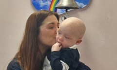 Sarah Cripps with her son Teddy, who was diagnosed with an aggressive form of blood cancer when he was 18 months old