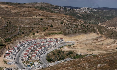 Aerial view of new housing on a hillside