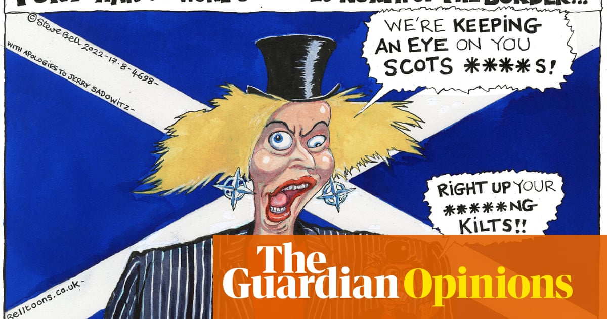 Steve Bell on the Tory hustings in Scotland – cartoon