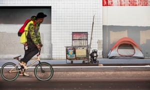 Thousands in San Francisco sleep in tents on the streets. 