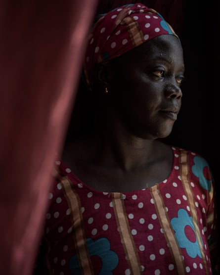 Codou Ndoye grieves for her nephew, Papa Diop, who died in the accident in Fass Boye