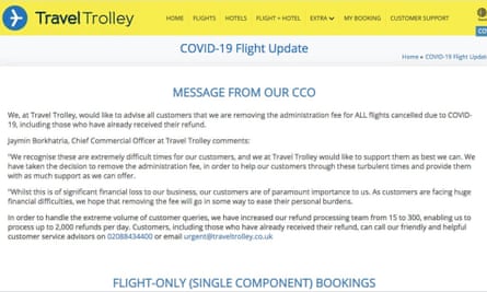 travel trolley flight cancellation policy Travel Trolley online statement
