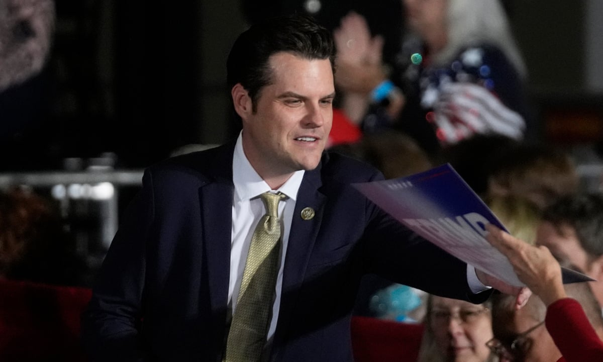 Matt Gaetz will not return to Congress after dropping attorney general bid | Matt Gaetz | The Guardian