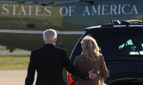 Joe and Jill Biden arrive in Delaware on Saturday for a weekend trip home.