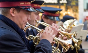 The donors of a $500,000 check to the Salvation Army said they were once poor but could now help others.