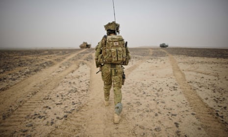 A British army officer in Helmand province, Afghanistan, in 2012